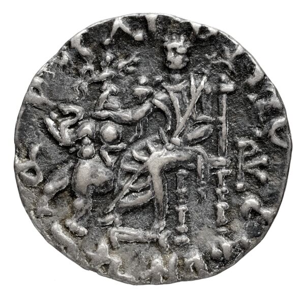 Bactrian and Indo-Greek Coinage Antialcidas 18.3, реверс, bnf-bigr
