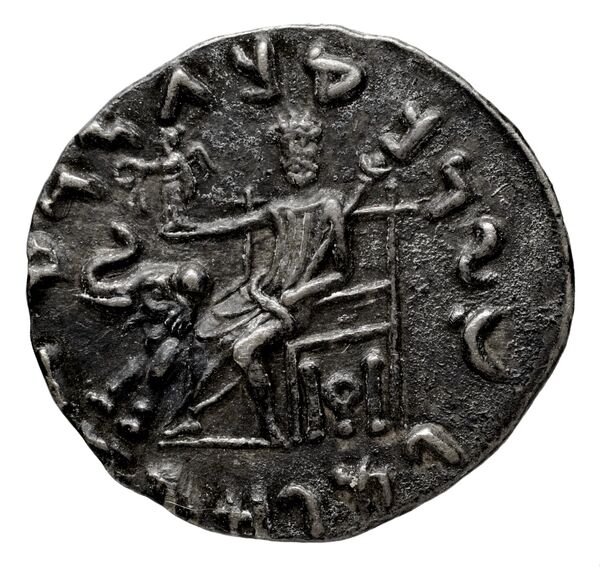 реверс Bactrian and Indo-Greek Coinage Antialcidas 11.1