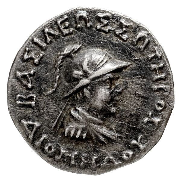 Bactrian and Indo-Greek Coinage Diomedes 10.2, аверс, bnf-bigr
