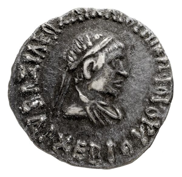 Bactrian and Indo-Greek Coinage Archebius 11.3, аверс, bnf-bigr