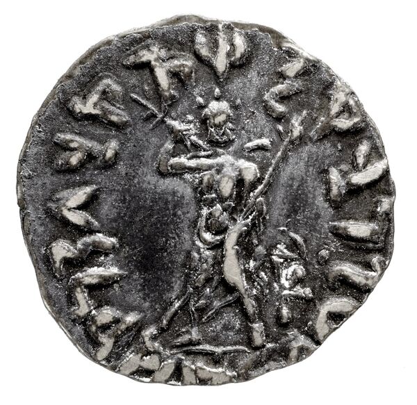 Bactrian and Indo-Greek Coinage Archebius 11.3, реверс, bnf-bigr