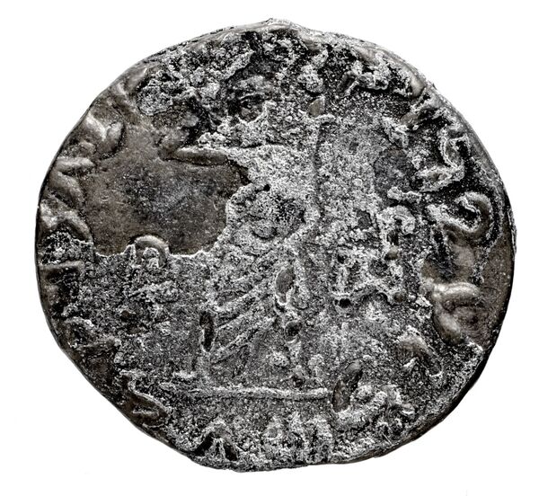 Bactrian and Indo-Greek Coinage Archebius 11.2, реверс, bnf-bigr