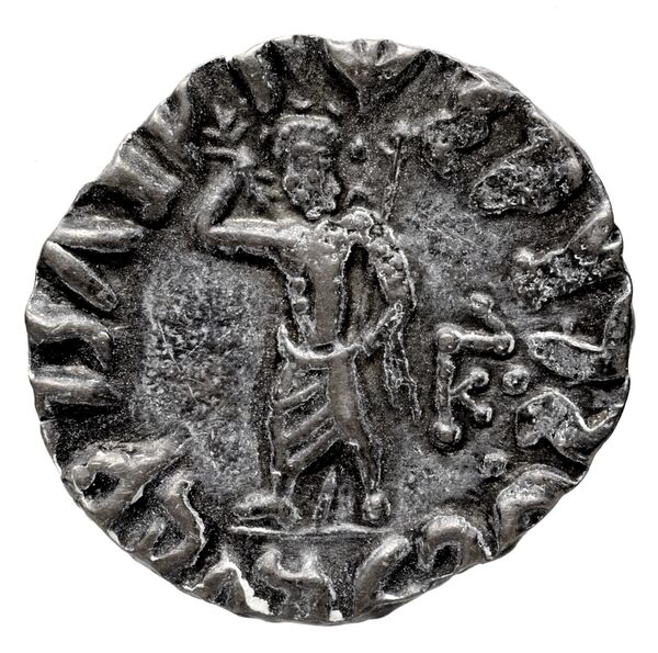 Bactrian and Indo-Greek Coinage Archebius 12.1, реверс, bnf-bigr