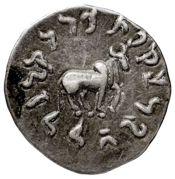 Bactrian and Indo-Greek Coinage Apollodotus I 2, реверс, bnf-bigr