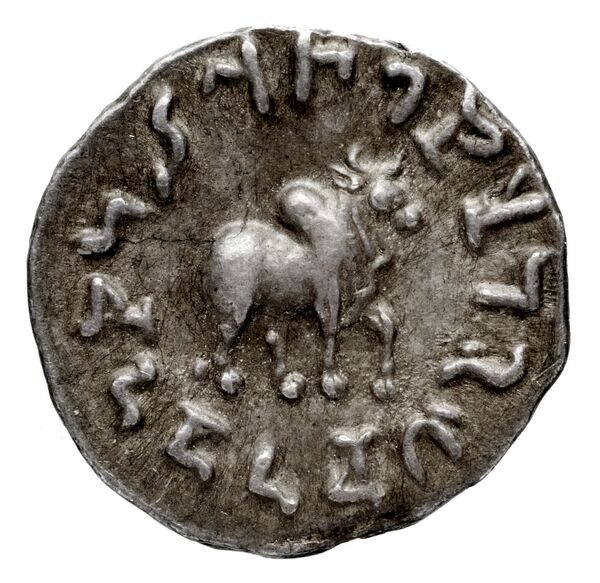 Bactrian and Indo-Greek Coinage Apollodotus I 2, реверс, bnf-bigr