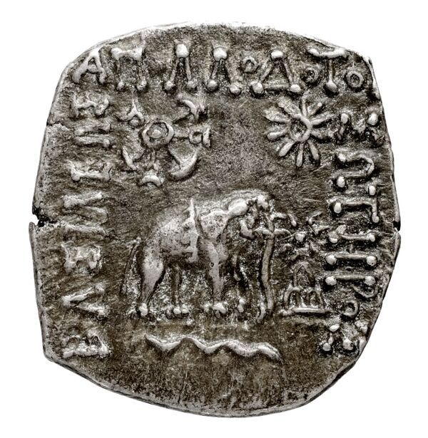 Bactrian and Indo-Greek Coinage Apollodotus I 3.1, аверс, bnf-bigr