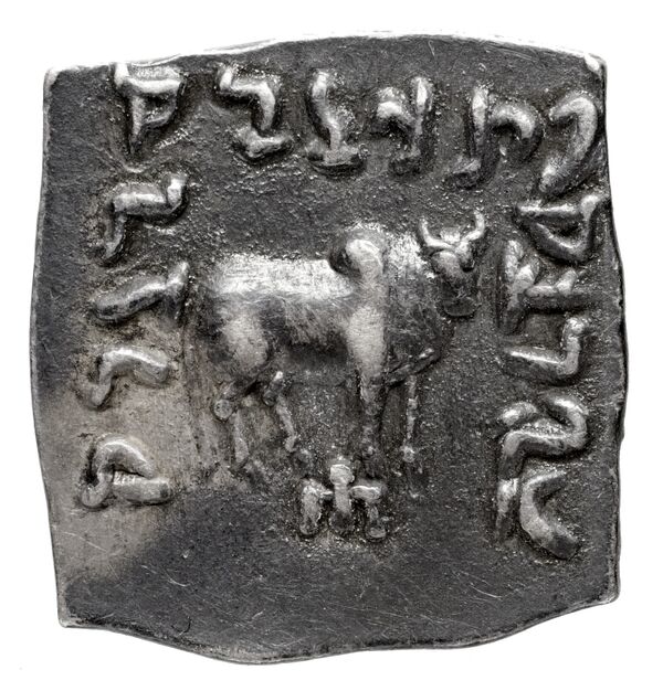 Bactrian and Indo-Greek Coinage Apollodotus I 4.7, реверс, bnf-bigr