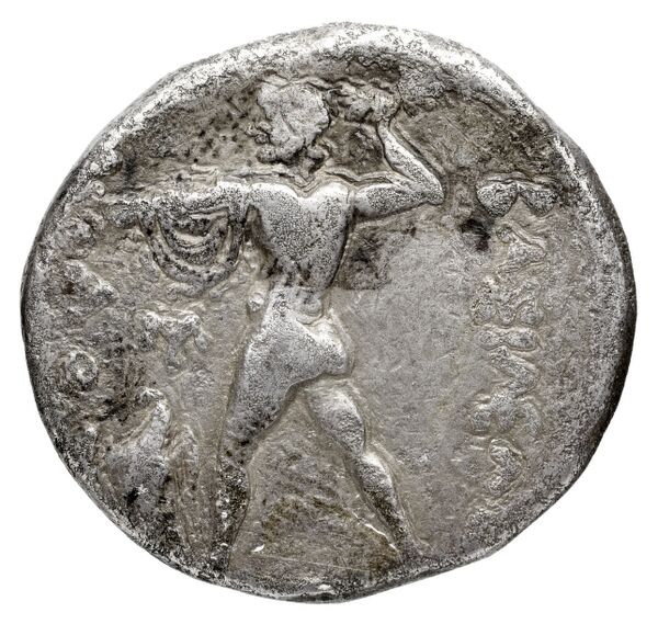Bactrian and Indo-Greek Coinage Diodotus I or Diodotus II 2.2, реверс, bnf-bigr