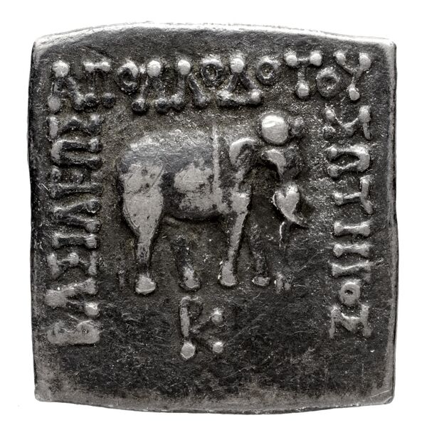 Bactrian and Indo-Greek Coinage Apollodotus I 4.4, аверс, bnf-bigr