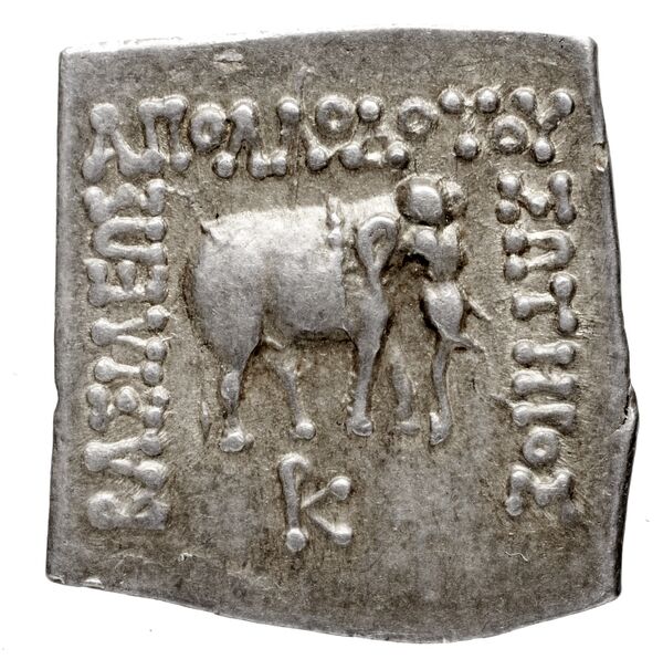 Bactrian and Indo-Greek Coinage Apollodotus I 4.4, аверс, bnf-bigr