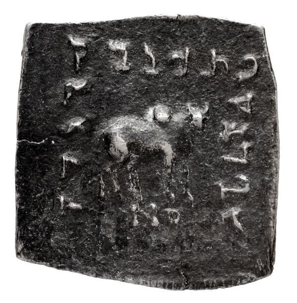 Bactrian and Indo-Greek Coinage Apollodotus I 4.2, реверс, bnf-bigr