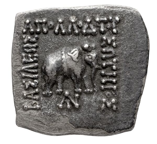 Bactrian and Indo-Greek Coinage Apollodotus I 4.1, аверс, bnf-bigr