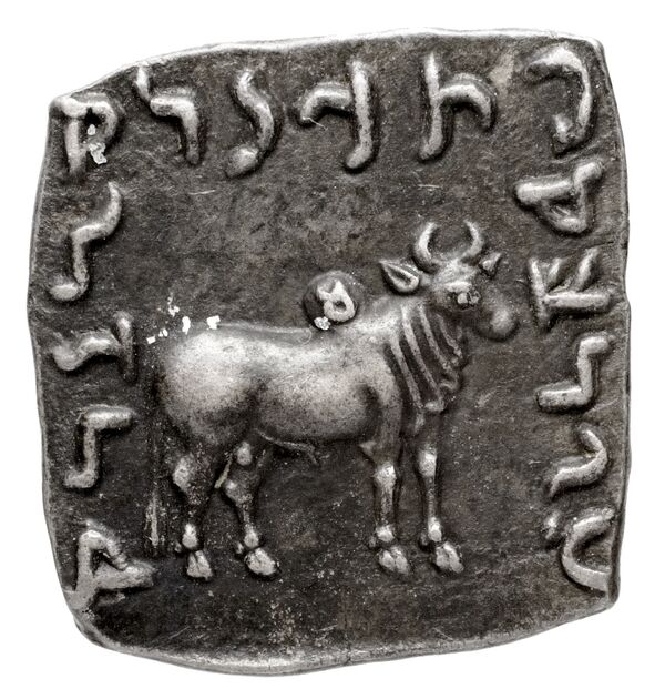 Bactrian and Indo-Greek Coinage Apollodotus I 4.6, реверс, bnf-bigr