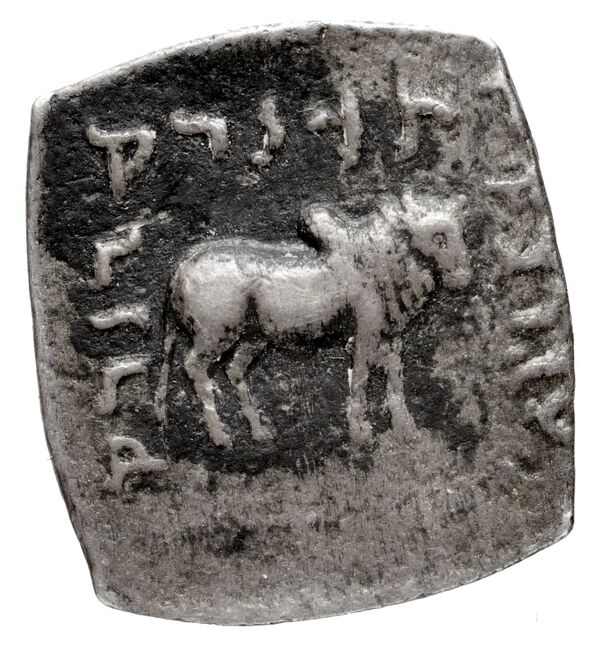 реверс Bactrian and Indo-Greek Coinage Apollodotus I 4.8