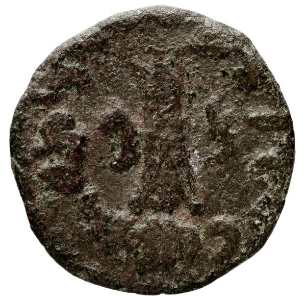 Bactrian and Indo-Greek Coinage Apollodotus II 6.3, реверс, bnf-bigr