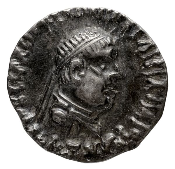 Bactrian and Indo-Greek Coinage Apollodotus II 3.4, аверс, bnf-bigr