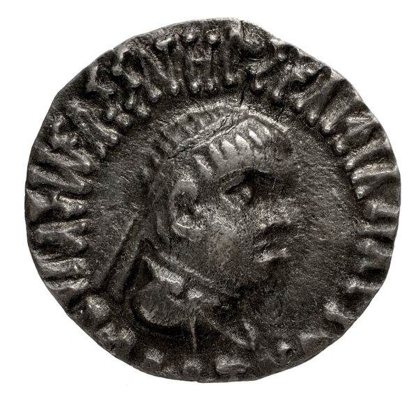 Bactrian and Indo-Greek Coinage Apollodotus II 3.1, аверс, bnf-bigr