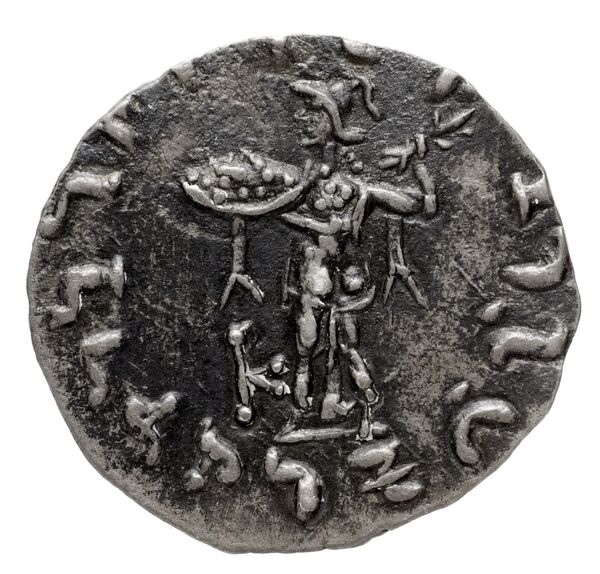 Bactrian and Indo-Greek Coinage Strato I 31.3, реверс, bnf-bigr