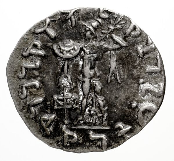 Bactrian and Indo-Greek Coinage Strato I 31.4, реверс, bnf-bigr