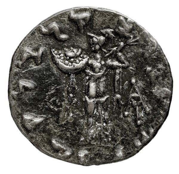 реверс Bactrian and Indo-Greek Coinage Menander I 13.3