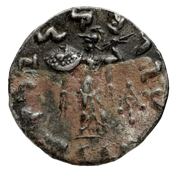 Bactrian and Indo-Greek Coinage Menander I 13.3, реверс, bnf-bigr