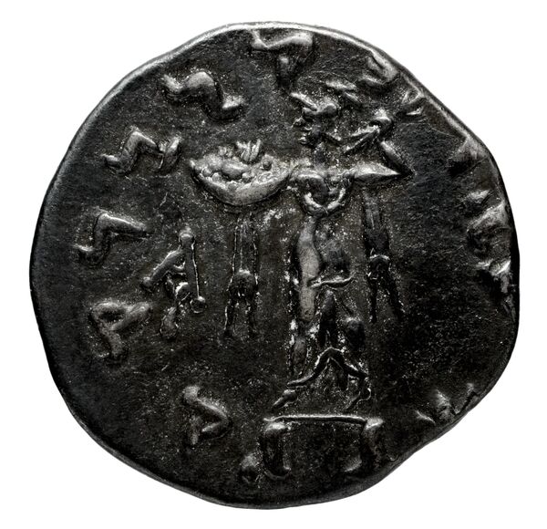 реверс Bactrian and Indo-Greek Coinage Menander I 13.2