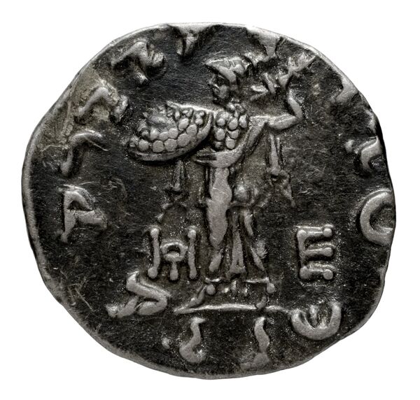 реверс Bactrian and Indo-Greek Coinage Menander I 13.11