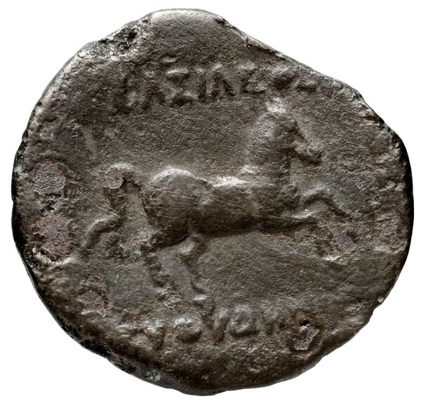 Bactrian and Indo-Greek Coinage Euthydemus I 8, реверс, bnf-bigr