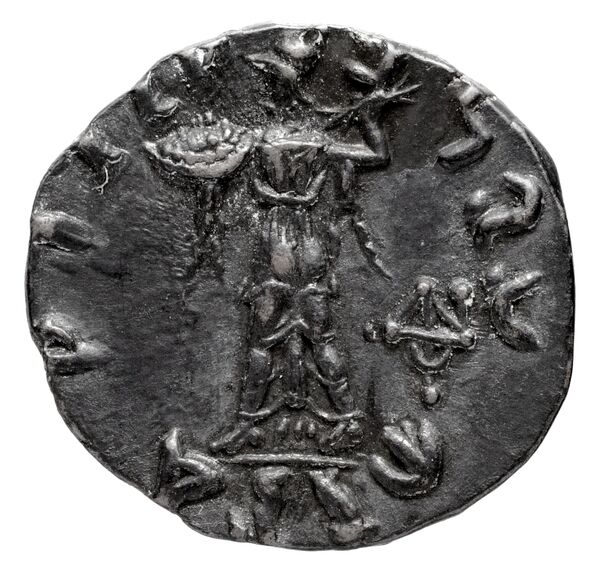 Bactrian and Indo-Greek Coinage Menander I 14.4, реверс, bnf-bigr