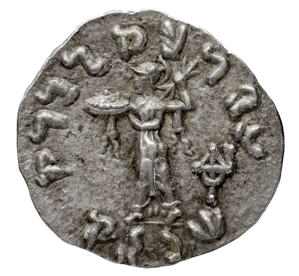 Bactrian and Indo-Greek Coinage Menander I 14.4, реверс, bnf-bigr