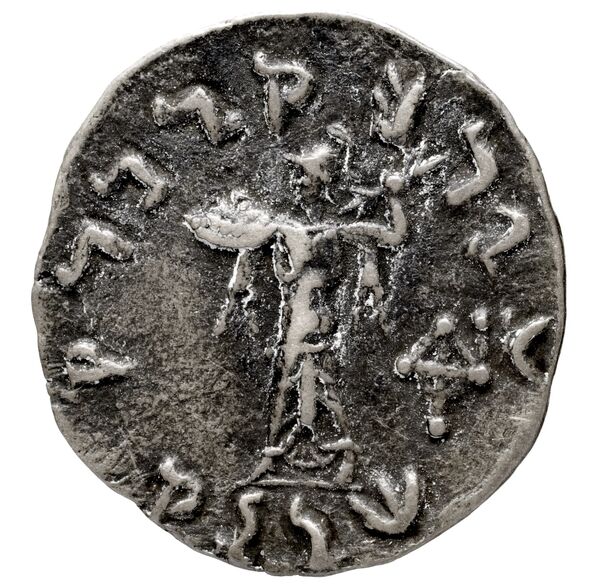 Bactrian and Indo-Greek Coinage Menander I 14.4, реверс, bnf-bigr