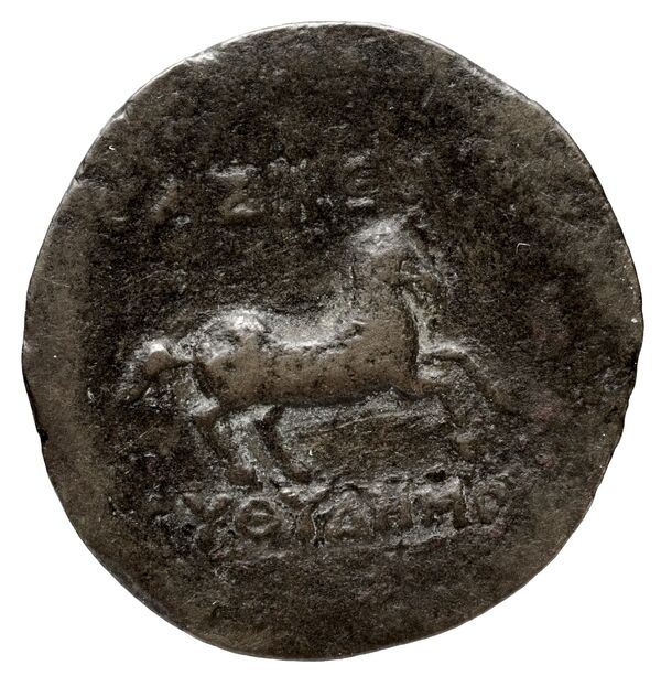 Bactrian and Indo-Greek Coinage Euthydemus I 8, реверс, bnf-bigr