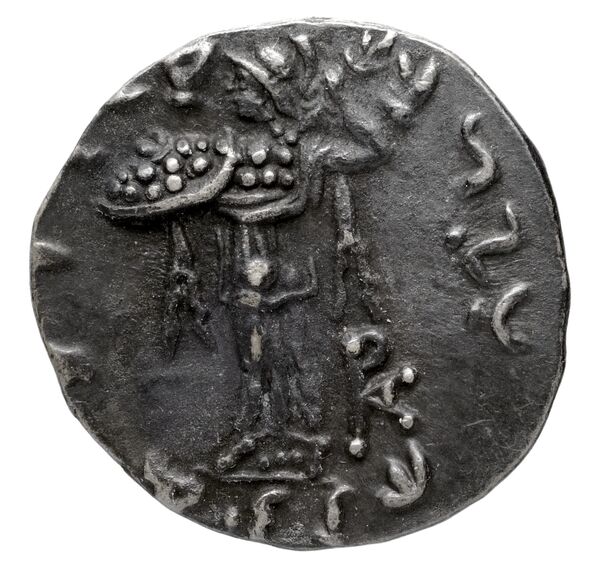 Bactrian and Indo-Greek Coinage Menander I 14.7, реверс, bnf-bigr