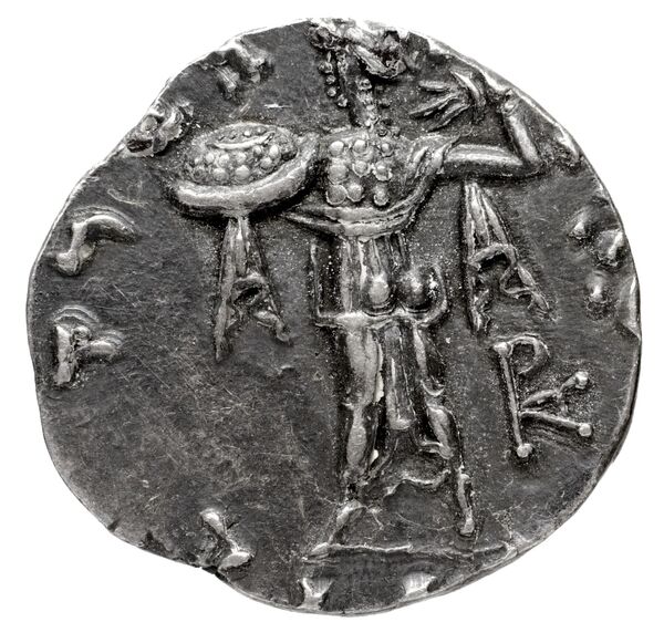 Bactrian and Indo-Greek Coinage Menander I 14.7, реверс, bnf-bigr