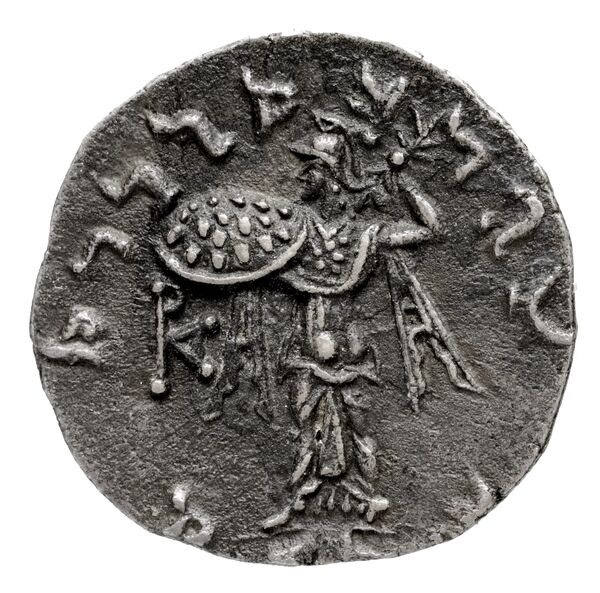 Bactrian and Indo-Greek Coinage Menander I 14.6, реверс, bnf-bigr
