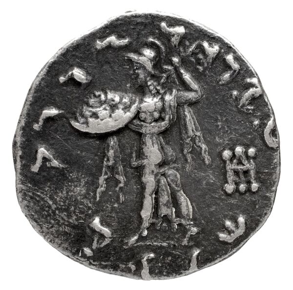 Bactrian and Indo-Greek Coinage Menander I 14.12, реверс, bnf-bigr