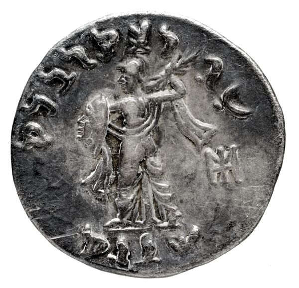 Bactrian and Indo-Greek Coinage Menander I 16.2, реверс, bnf-bigr