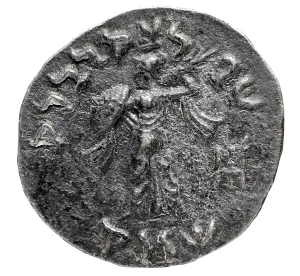 Bactrian and Indo-Greek Coinage Menander I 16.2, реверс, bnf-bigr