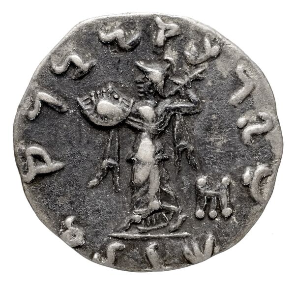 Bactrian and Indo-Greek Coinage Menander I 17.2, реверс, bnf-bigr