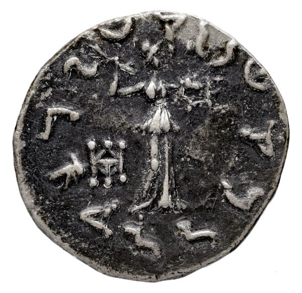 Bactrian and Indo-Greek Coinage Menander I 4.6, реверс, bnf-bigr