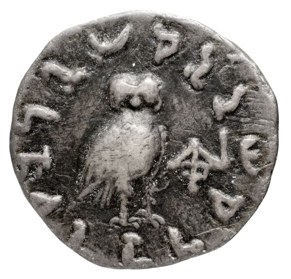 Bactrian and Indo-Greek Coinage Menander I 3.1, реверс, bnf-bigr