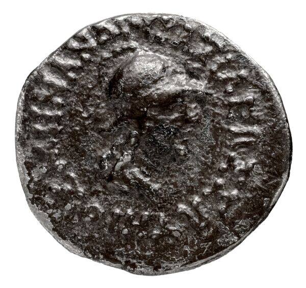 Bactrian and Indo-Greek Coinage Menander I 3.3, аверс, bnf-bigr