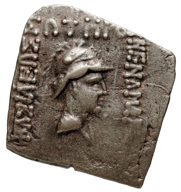 Bactrian and Indo-Greek Coinage Menander I 31.3, аверс, bnf-bigr