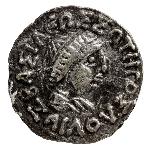 Bactrian and Indo-Greek Coinage Zoilus II 1.15, аверс, bnf-bigr