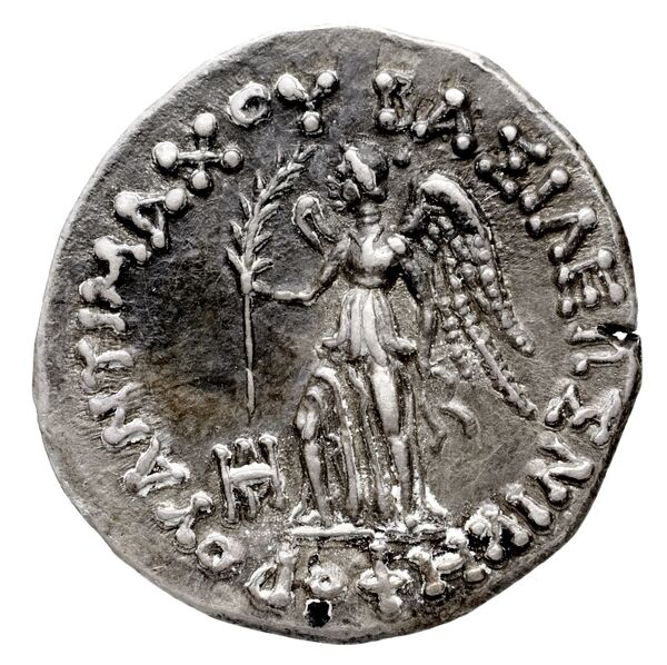 Bactrian and Indo-Greek Coinage Antimachus II 1.6, аверс, bnf-bigr