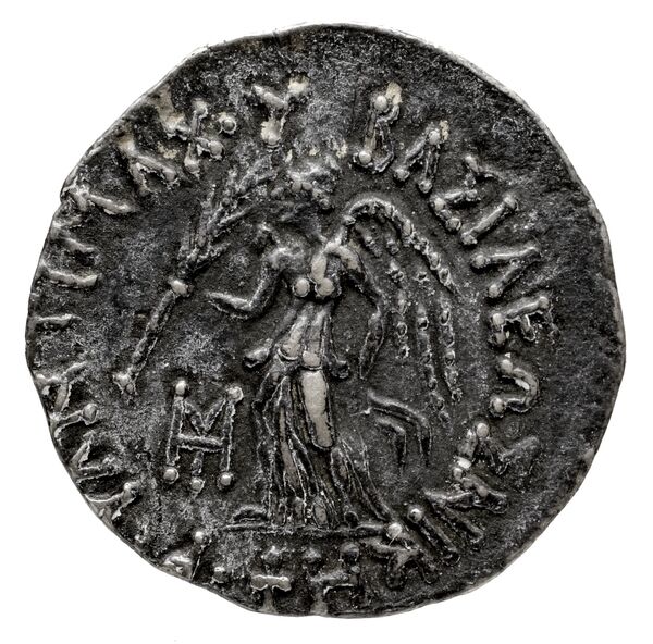 Bactrian and Indo-Greek Coinage Antimachus II 1.3, аверс, bnf-bigr