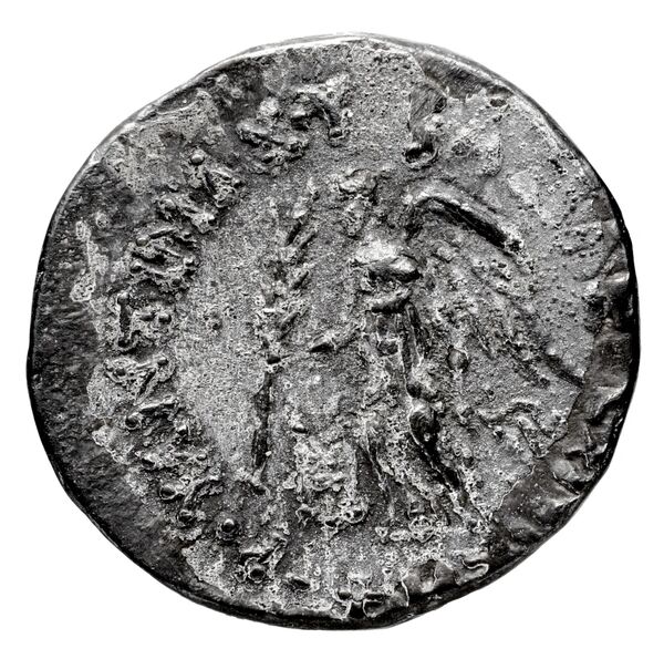 Bactrian and Indo-Greek Coinage Antimachus II 1.3, аверс, bnf-bigr