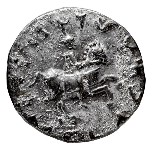 Bactrian and Indo-Greek Coinage Antimachus II 1.3, реверс, bnf-bigr
