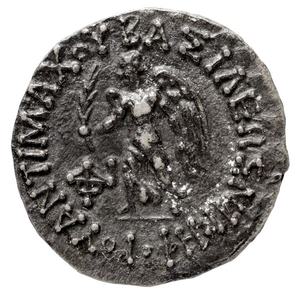 Bactrian and Indo-Greek Coinage Antimachus II 1.1, аверс, bnf-bigr
