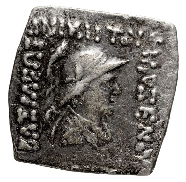 Bactrian and Indo-Greek Coinage Philoxenus 10.6, аверс, bnf-bigr